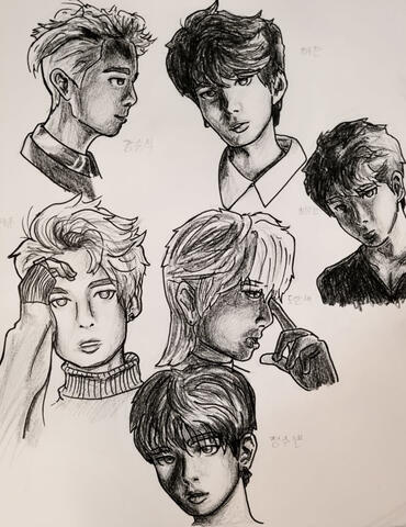 Sketch based on pictures.