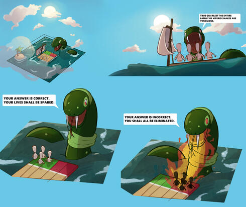 CONCEPT ART FOR THE SNAKE GAME.