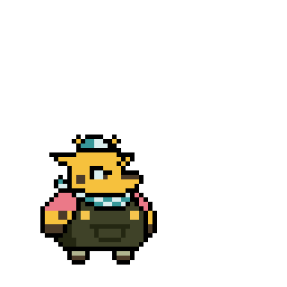 Jump Idle animation for a class exercise on pixel art (Made with Aseprite)